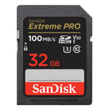 Tarjeta Memoria Sandisk Extreme Pro 32gb V30 C10 U3 100mb/s