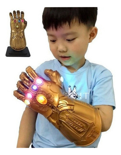 Manopla Thanos Infinity Com Luva Led Para Crianças