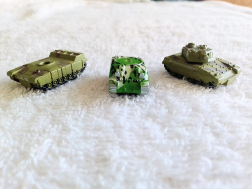 3 Tanques Militares Micro Machines, Galoob, Esc. 1/150