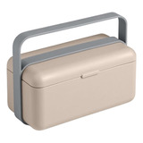 Lunchera Hermetica Contenedor Bauletto Lunchbox S Moka Gris