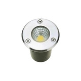 Spot Balizador Led Embutir Piso Chão 3w Branco Quente Grama 