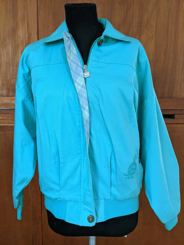 Campera adidas Retro Vintage 80 90 Celeste Talle 2