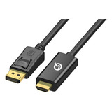 Cable Displayport A Hdmi Genérico 4k 6 Pies, Dp 1.2 Macho A