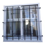 Ventana Corrediza 100x110 Con Reja Linea Herrero Economica