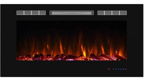 Chimenea Eléctrica Empotrable Valuxhome Armanni 42 Negra