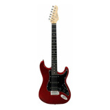 Guitarra Elétrica Giannini G-101 Standard Stratocaster 1h2s Cor Vermelho/preto Material Do Diapasão Madeira Técnica Orientação Da Mão Destro