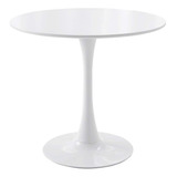 Moderna Mesa De Comedor Redonda, 31.5 '' Muebles De Comedor