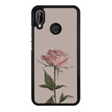 Funda Protector Para Huawei Flor Rosa Rosita Moda Arte