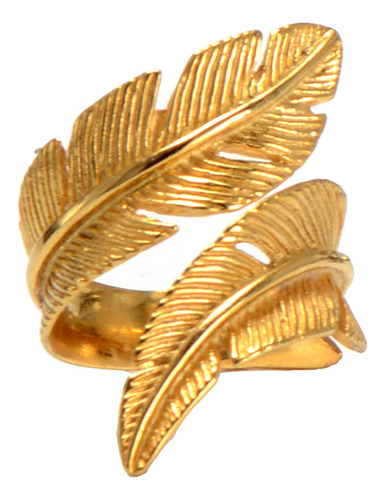 Anillo De Dedo Dorado Vintage Para Hombre De Acero Inoxidabl