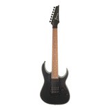 Guitarra 7 Cordas Ibanez Rg7320ex-bkf Super Strat Black Cor Preto Material Do Diapasão Jatobá Orientação Da Mão Destro