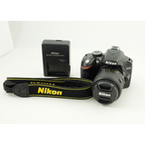  Nikon Kit D3200 + Lente 18-55mm Vr Dslr Color  Negro 