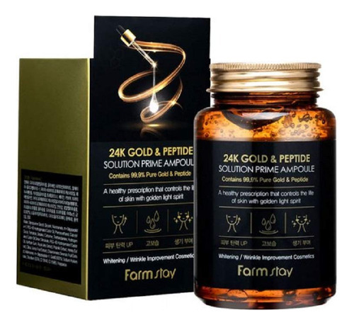 Farmstay Ampolla Prime De Solucin De Oro Y Pptido De 24 Quil