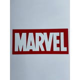 Quadro Placa Decorativa Marvel Logo Em Alto Relevo Gamer Mdf