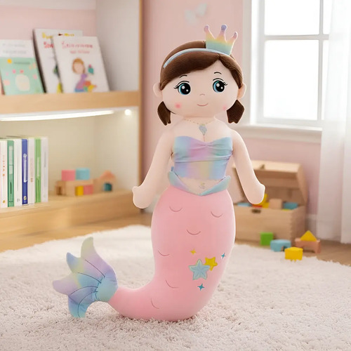 Sirena Muñeco De Peluche Regalo De Fiesta De Vacacione 60cm