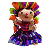 Muñeca Mexicana Artesanal Chiapaneca Mazahua Otomi México