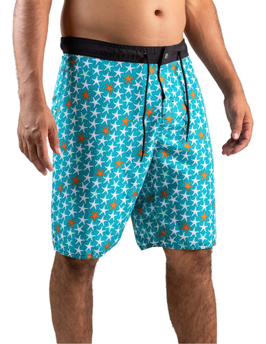 Kit Com 10 Bermudas Tactel Estampada Praia Surf Masculina Adulto - Atacado