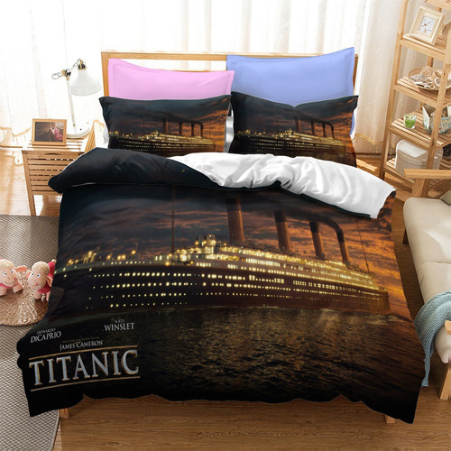 Funda De Edredón Titanic Ship Para Ropa De Cama Doble 1