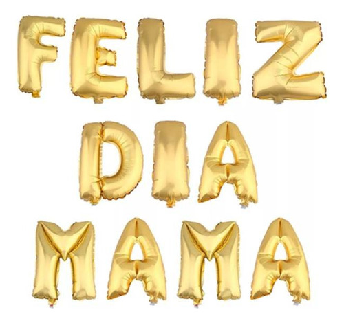 Globo Metálico 16' Feliz Dia Mamá X1 Unid Decoración Fiestas