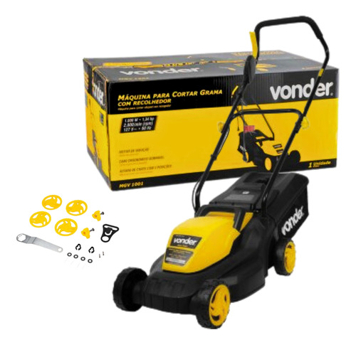 Cortador De Grama Elétrico Vonder Mgv 1001 Com Recolhedor