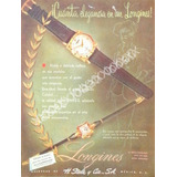 Cartel Relojes Longines 1940s Almacenes H. Steele & Cia 58