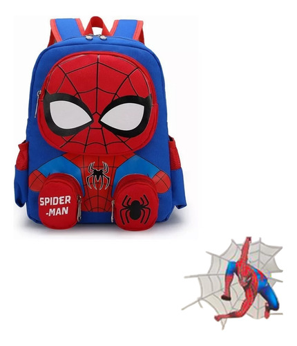 Mochila Impermeable Escolar Y Preescolar De Spiderman