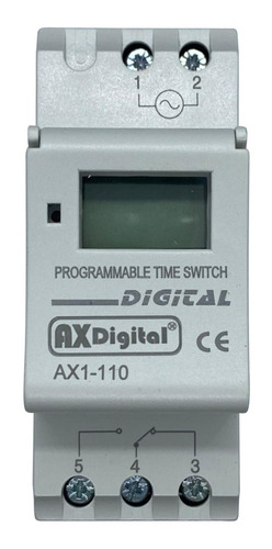 Interruptor De Horario Semanal Digital  110-120vac  Ax1-110 