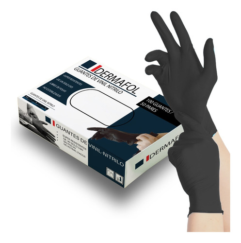 Guantes De Nitrilo Negros Ecomlab Desechables Libre De Latex