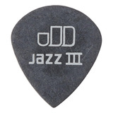 Dunlop 482r1.35 Tortex Pitch Black Jazz Iii  0.053 In  72 / 