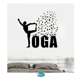 Vinilo Deco Deporte Yoga Aves 