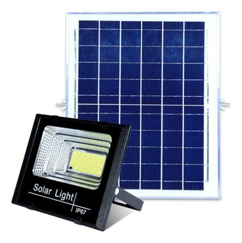 Reflector Solar 100w Lampara Led Panel Solar X2 Iluminacion