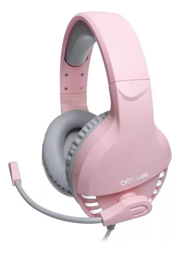  Headset Gamer Rosa Oex Pink Fox Hs414 7.1 Usb 