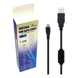 Cable Joystick Para Ps4 Carga Y Datos Micro Usb 1,8m Filtro