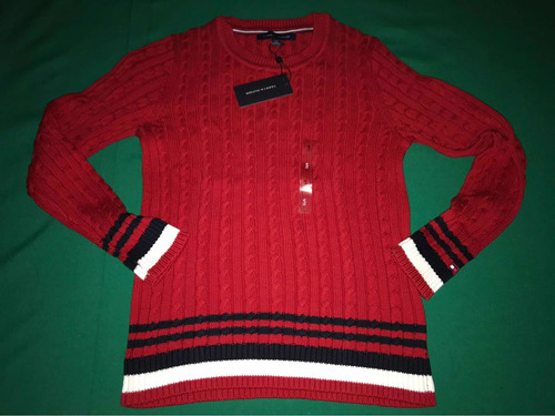 Sueter Tommy Hilfiger Para Mujer Talla S, Tono Rojo