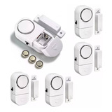 Pack 5 Alarmas Sensor Magnético Para Puertas Y Ventanas 90db