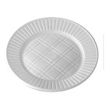 Plato Descartable 17cm. Plastico X 50un. Blancos