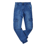 Jeans Elastizado Corte Chino Jogger Carpintero 