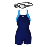 Traje De Baño Mujer Combishort Fullbody Arena  Competencia