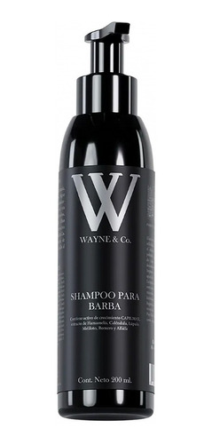 Shampoo Barba Con Activo De Crecimiento Wayne And Co. X200ml