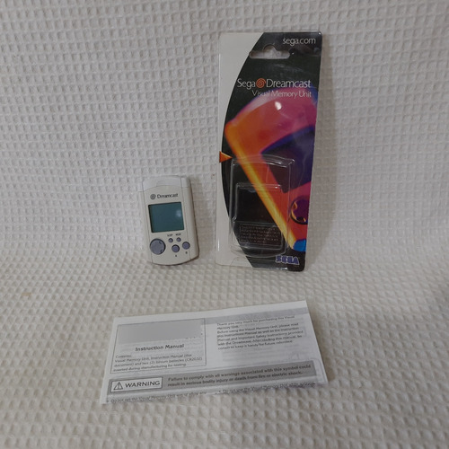 Vmu Dreamcast Branco Original Na Caixa Cib