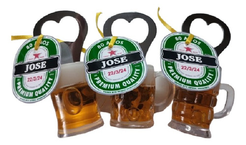 Souvenir Destapador Chopp Cerveza Personalizado X 20