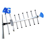 Antena Exterior Yagi 24dbi 4g Amplificador/modem/tel Rural