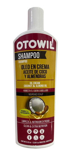 Shampoo Otowil Oleo Aceite De Coco Y Almendras  X410ml 
