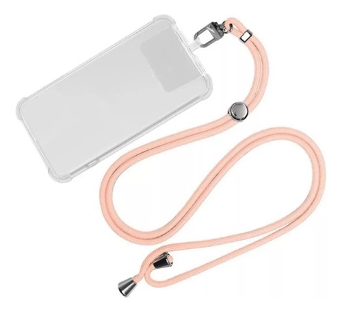 Carcasa + Cordon Rosado Para Samsung A20s