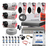 Cámaras De Seguridad Kit 1080p Dahua Dvr 8ch+6 Cámaras Audio