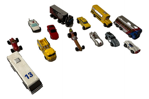 Pack 13 + Carritos Figuras Miniatura Micro Machines Hot Whee
