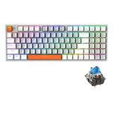 Teclado Machenike K500w Sem Fio Rgb Tri-mode Pronta Entrega