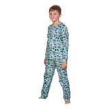 Pijama Manga Larga Infantil Unisex Micropolar Kiero 9229