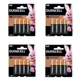 Kit 16 Pilhas Duracell Aa (4 Cartelas C/ 4)