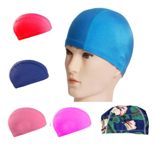 Pack 2 Gorro Natación Unisex Naylon Licra Piscina Baño/gyb