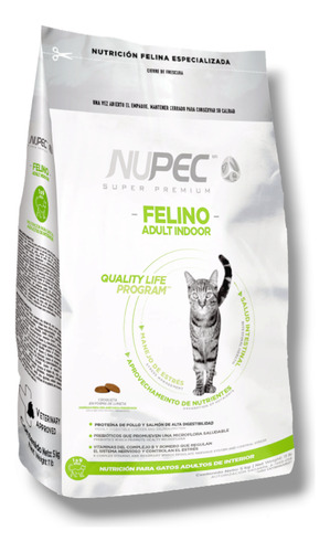 Nupec Felino Indoor 3kg | Gato Adulto 